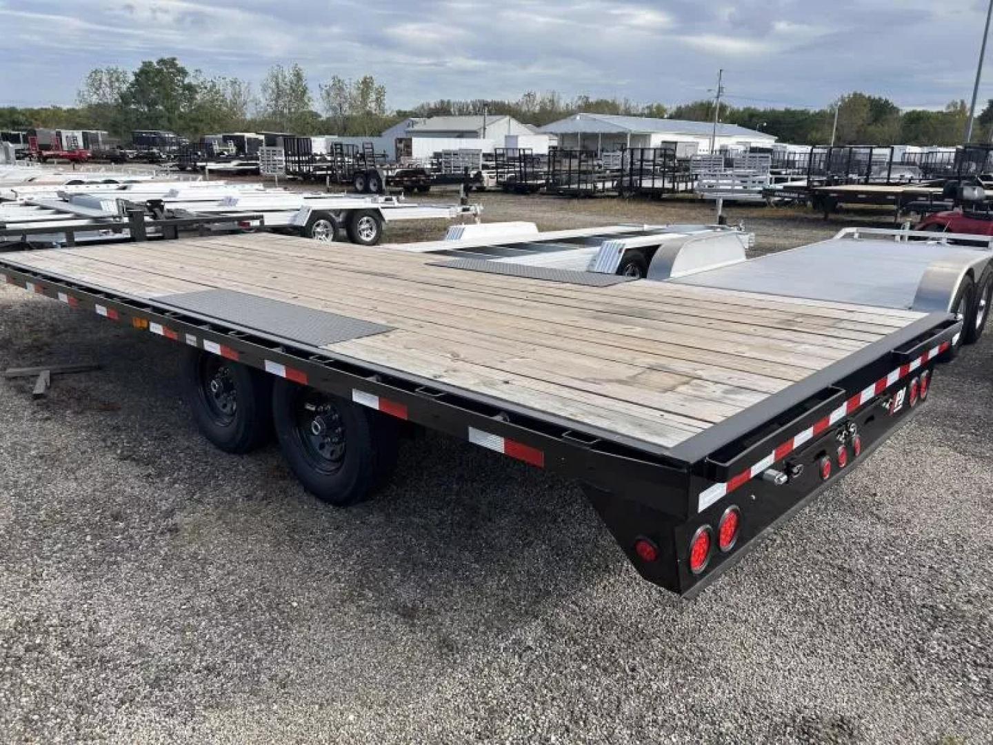 New 2026 PJ Trailers 102 IN X 20 FT DECK OVER WITH PULL OUT RAMPS TOOLBOX 14K GVWR