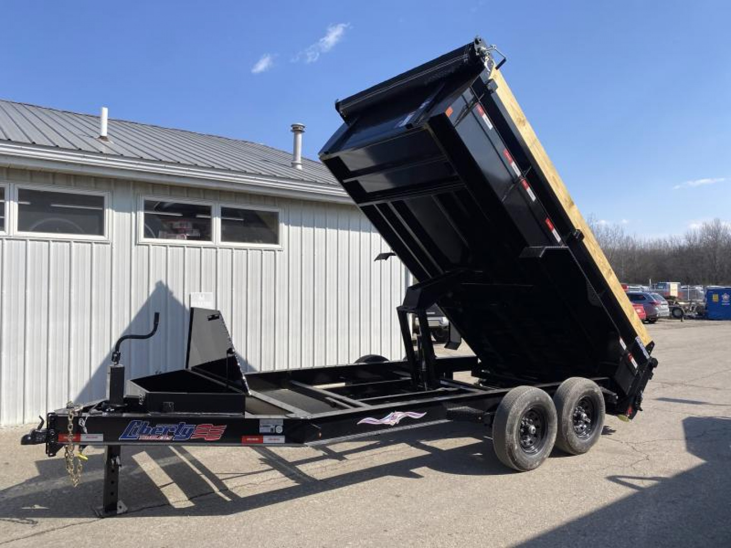 New 2024 Liberty 7 X 14 FT LOW PRO DUMP TRAILER 14K