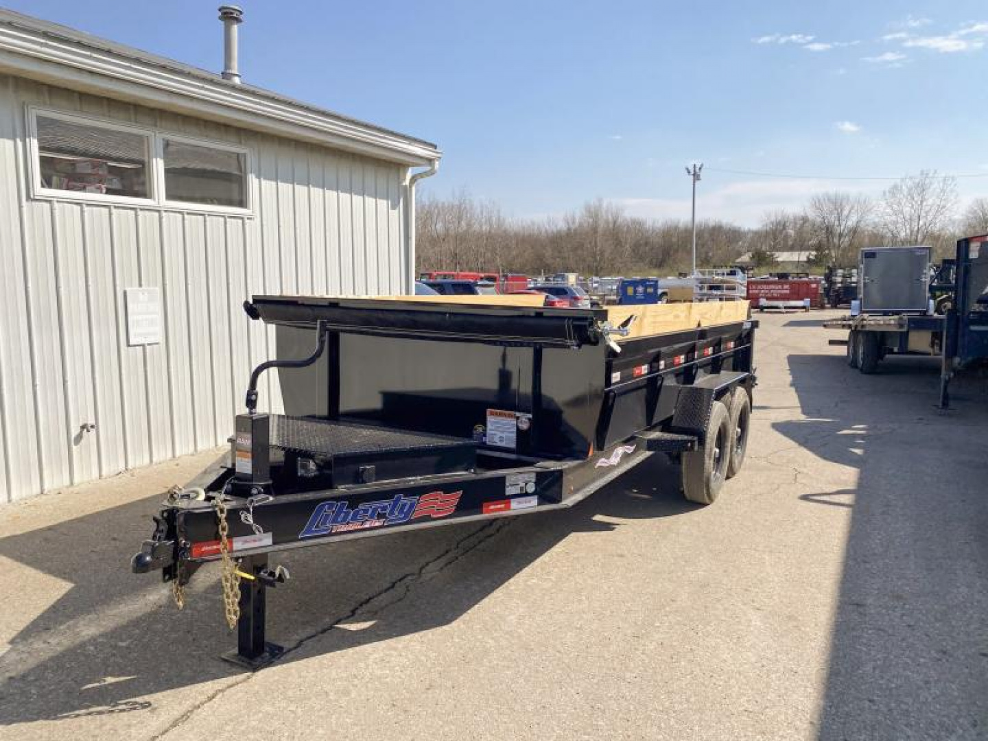 New 2024 Liberty 7 X 14 FT LOW PRO DUMP TRAILER 14K