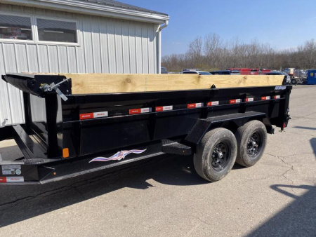 New 2024 Liberty 7 X 14 FT LOW PRO DUMP TRAILER 14K