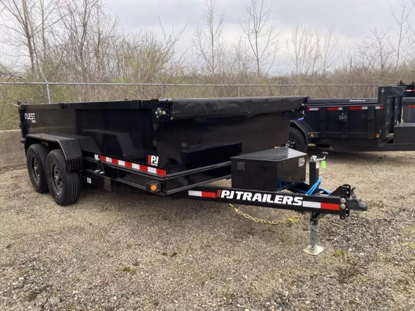 New 2026 PJ Trailers 7 X 14 FT DUMP TRAILER 14K GVWR SPREAD GATE TARP KIT