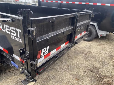 New 2026 PJ Trailers 7 X 14 FT DUMP TRAILER 14K GVWR SPREAD GATE TARP KIT