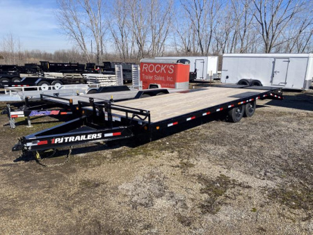 New 2025 PJ Trailers 102 IN X 24 FT DECK OVER TRAILER WITH MONSTER RAMPS 14K GVWR