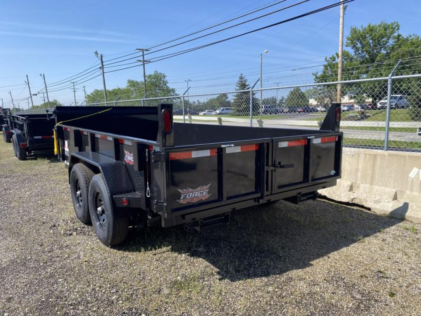 New 2025 Force 7 X 14 FT DUMP TRAILER 14K GVWR
