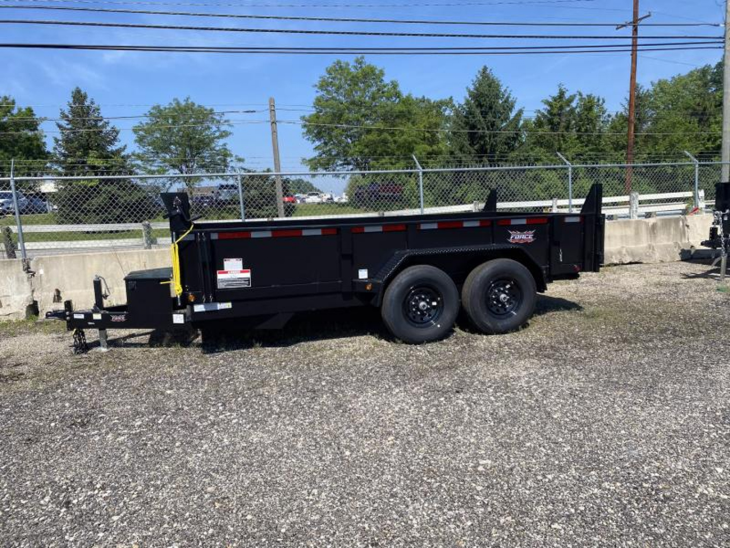 New 2025 Force 7 X 14 FT DUMP TRAILER 14K GVWR