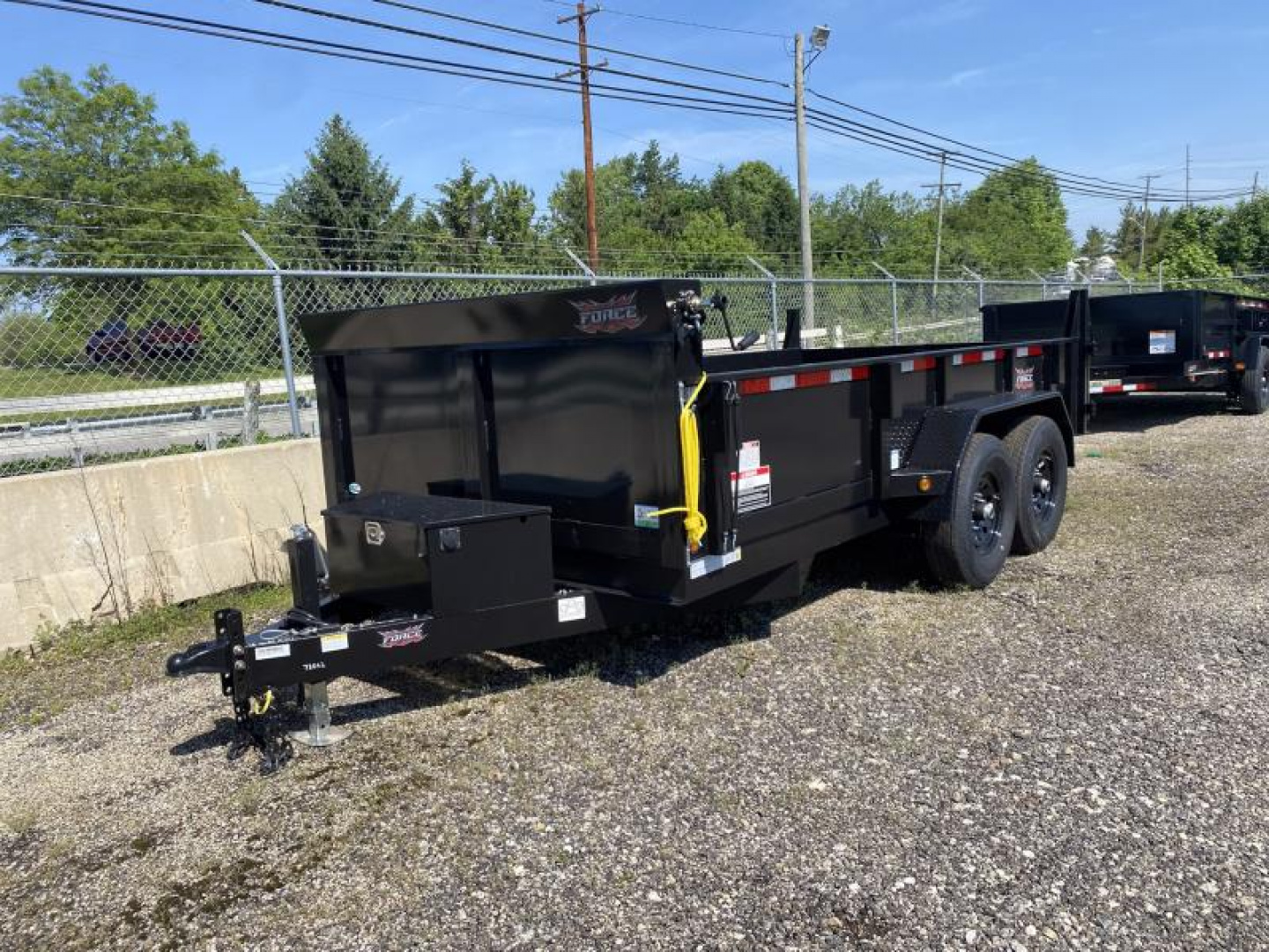 New 2025 Force 7 X 14 FT DUMP TRAILER 14K GVWR