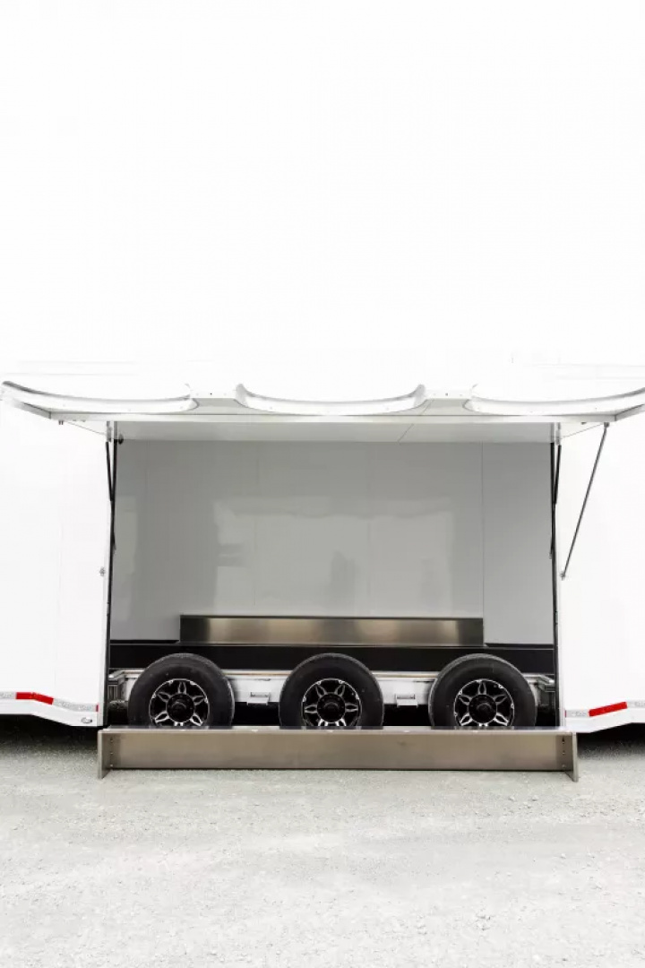 New 2025 ATC GOOSENECK 48 FT ENCLOSED CAR HAULER 2 ESCAPE DOORS TRI-AXLE 25,000 GVWR
