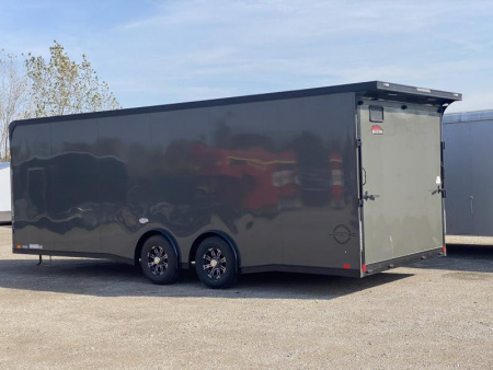 New 2025 United Trailers 24 FT ENCLOSED CAR HAULER TORSION AXLES  ALUMINUM WHEELS WITH BLACK OUT TRIM