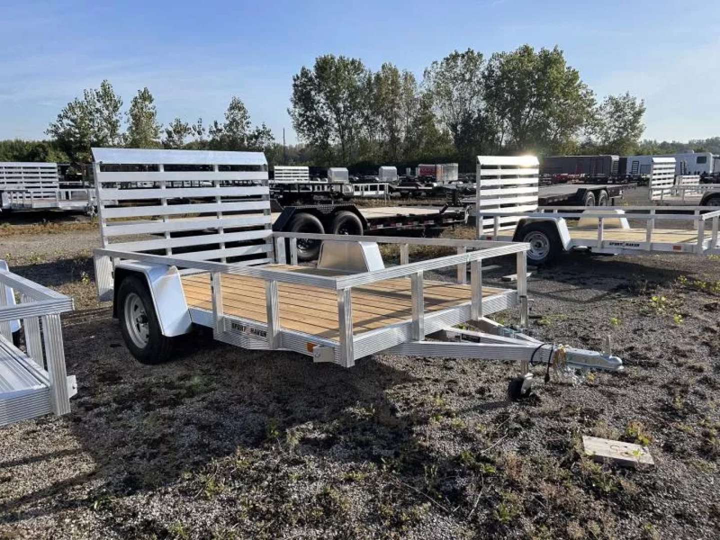 New 2026 Sport Haven 6 X 10 FT ALUMINUM UTILITY TRAILER WOOD DECK STEEL WHEELS