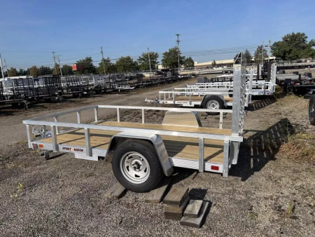 New 2026 Sport Haven 6 X 10 FT ALUMINUM UTILITY TRAILER WOOD DECK STEEL WHEELS