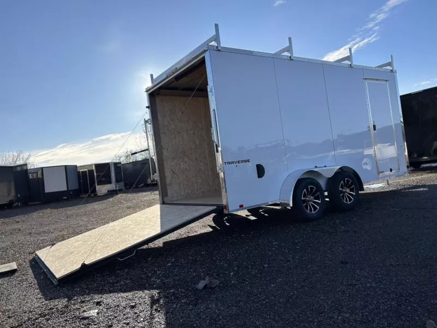New 2026 Formula Trailers 7 X 16 FT TRAVERSE ENCLOSED CARGO TRAILER LADDER RACK RAMP DOOR 7 FT INTERIOR HEIGHT
