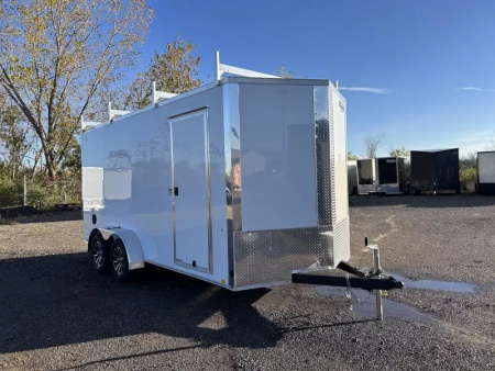 New 2026 Formula Trailers 7 X 16 FT TRAVERSE ENCLOSED CARGO TRAILER LADDER RACK RAMP DOOR 7 FT INTERIOR HEIGHT