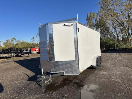 New 2026 Formula Trailers 7 X 16 FT TRAVERSE ENCLOSED CARGO TRAILER LADDER RACK RAMP DOOR 7 FT INTERIOR HEIGHT