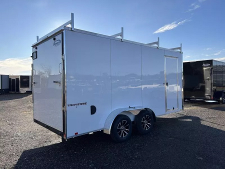 New 2026 Formula Trailers 7 X 16 FT TRAVERSE ENCLOSED CARGO TRAILER LADDER RACK RAMP DOOR 7 FT INTERIOR HEIGHT
