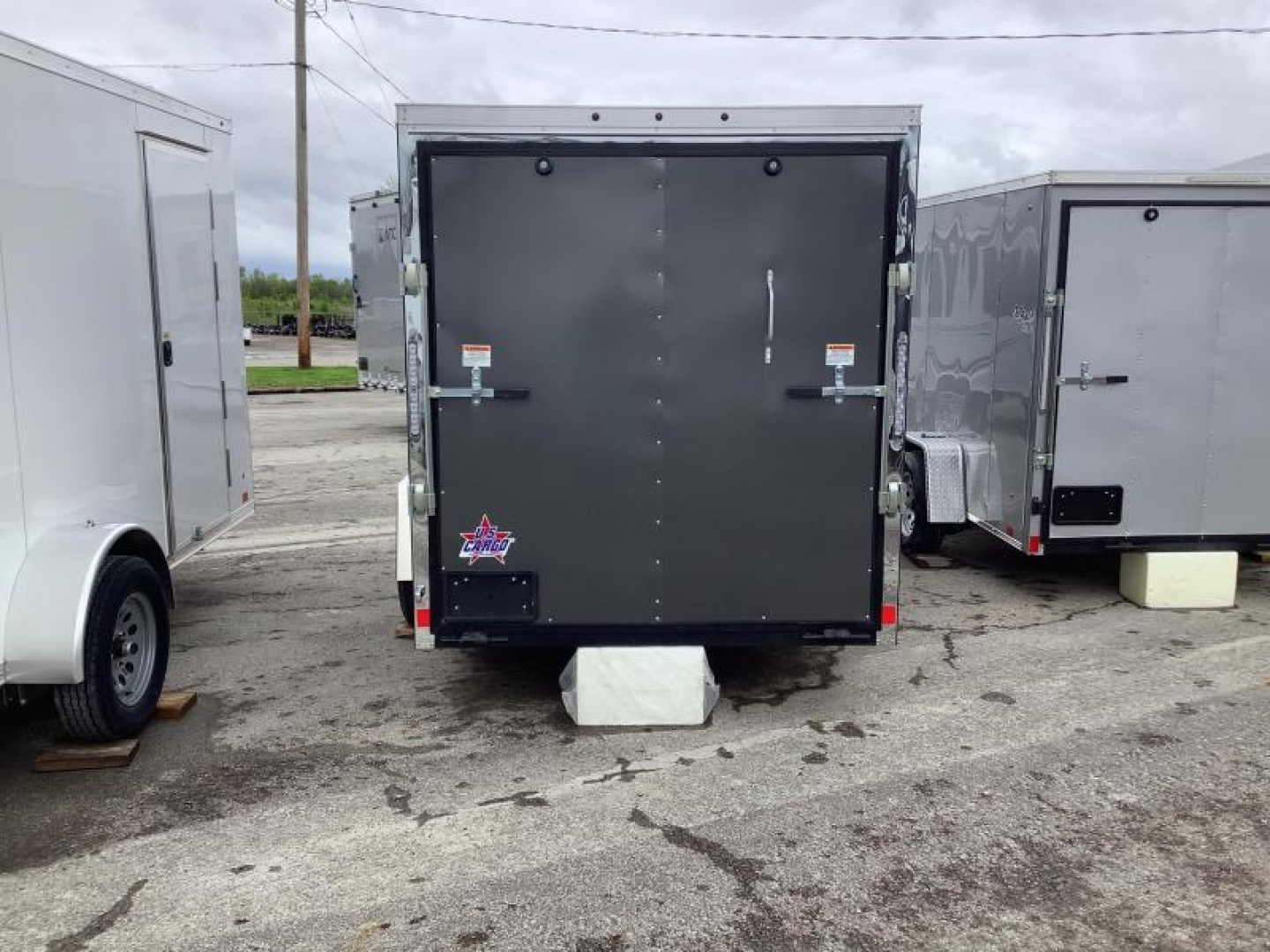 New 2022 US Cargo 6 X 12 FT ENCLOSED TRAILER RAMP DOOR 6 FT INT HEIGHT