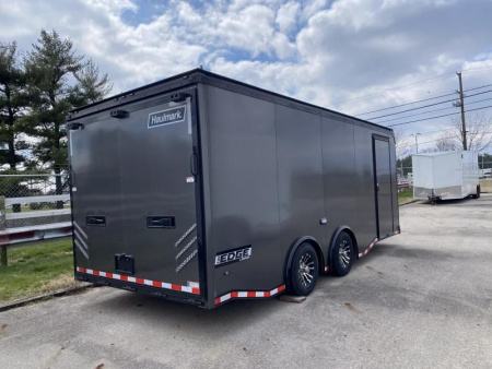 New 2023 Haulmark 20 FT EDGE ENCLOSED RACE CAR HAULER BLACKOUT PACKAGE