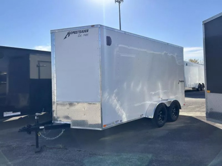 New 2026 Homesteader Trailer INTREPID 7 X 14 FT CARGO TRAILER RAMP DOOR 7 FT INTERIOR