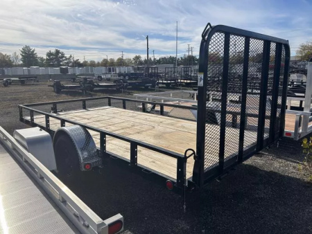 New 2026 PJ Trailers 7 X 14 FT UTILITY TRAILER SPRING ASSIST GATE