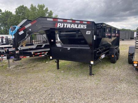 New 2024 PJ Trailers GOOSENECK ROLLSTER 7 X 14 FT ROLL OFF DUMP