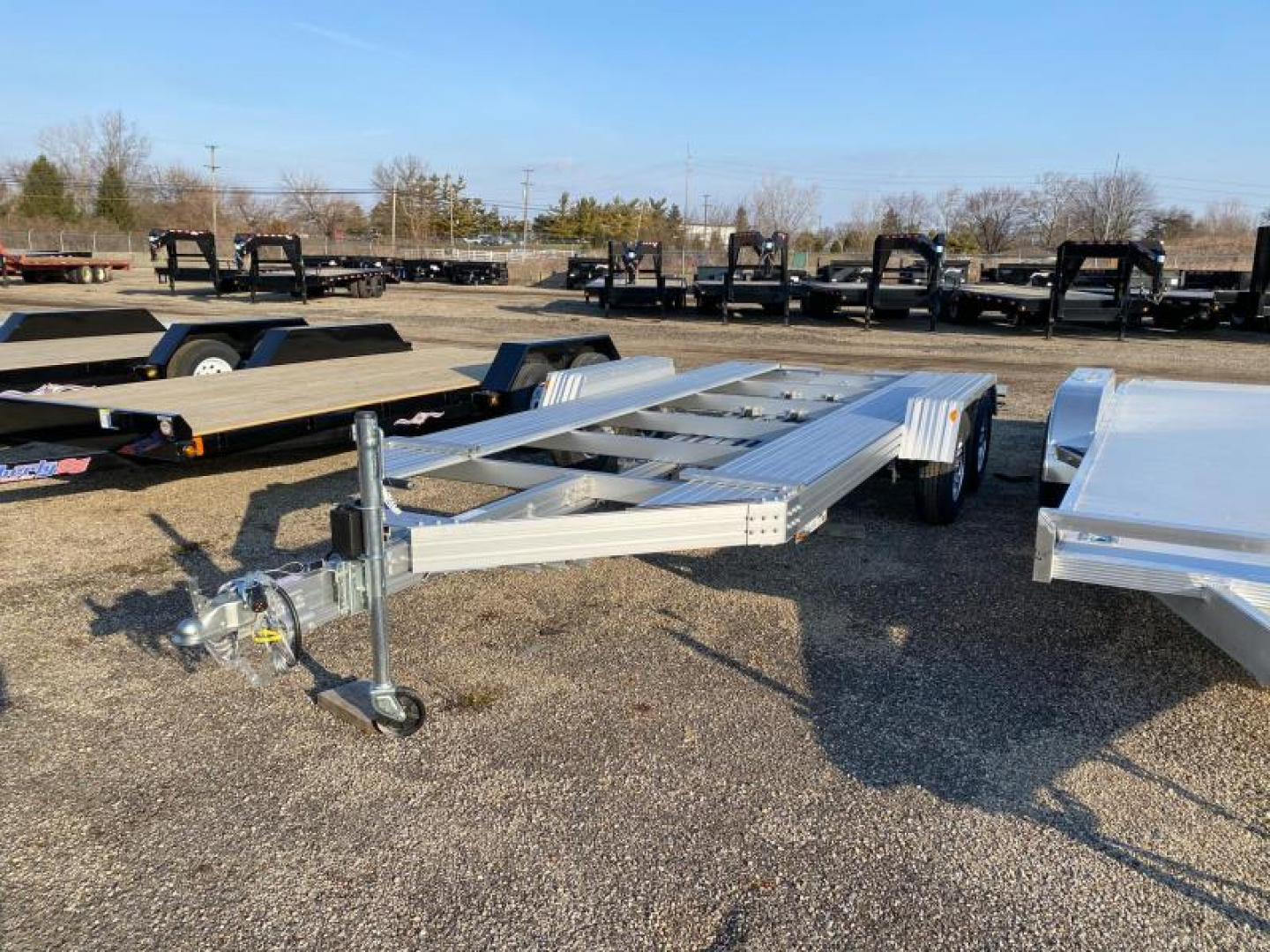 New 2022 Trailex CT-8055EB ALL ALUMINUM OPEN CAR TRAILER 6' 8" X 16 FT