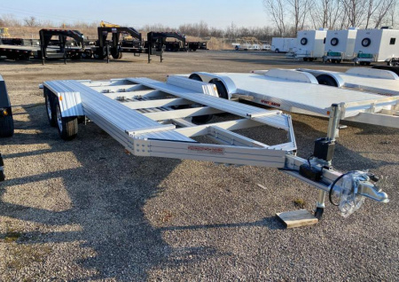 New 2022 Trailex CT-8055EB ALL ALUMINUM OPEN CAR TRAILER 6' 8  X 16 FT