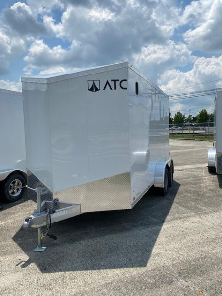 New 2022 ATC RAVEN 7 X 14 FT CARGO TRAILER 7' INTERIOR HEIGHT DOUBLE REAR DOOR
