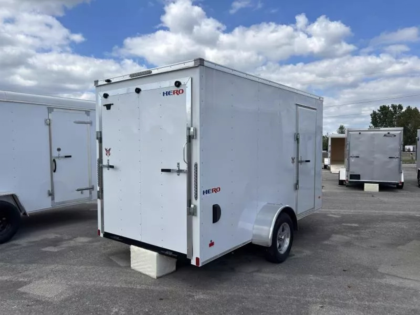 New 2025 Bravo Trailers 6 X 12 FT HERO CARGO TRAILER 6 FT 6 IN INTERIOR HEIGHT WITH RAMP DOOR *FACTORY CLOSEOUT*