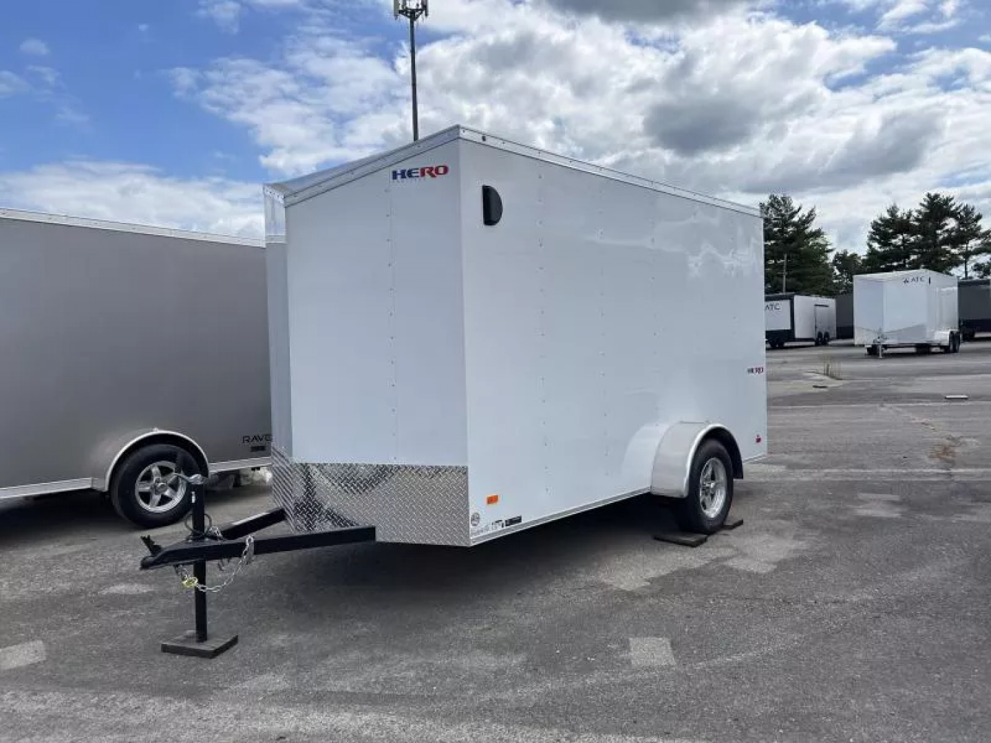 New 2025 Bravo Trailers 6 X 12 FT HERO CARGO TRAILER 6 FT 6 IN INTERIOR HEIGHT WITH RAMP DOOR *FACTORY CLOSEOUT*