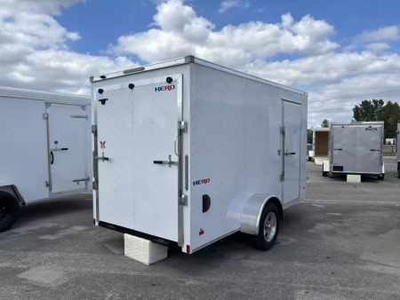 New 2025 Bravo Trailers 6 X 12 FT HERO CARGO TRAILER 6 FT 6 IN INTERIOR HEIGHT WITH RAMP DOOR *FACTORY CLOSEOUT*