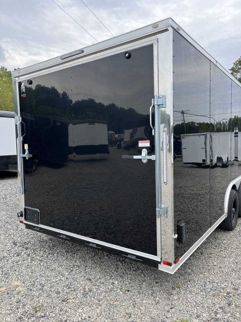 New 2026 Spartan 8.5x24 Enclosed Trailer, Black Polycor, Preferred Package, 10K GVWR, 7' Interior
