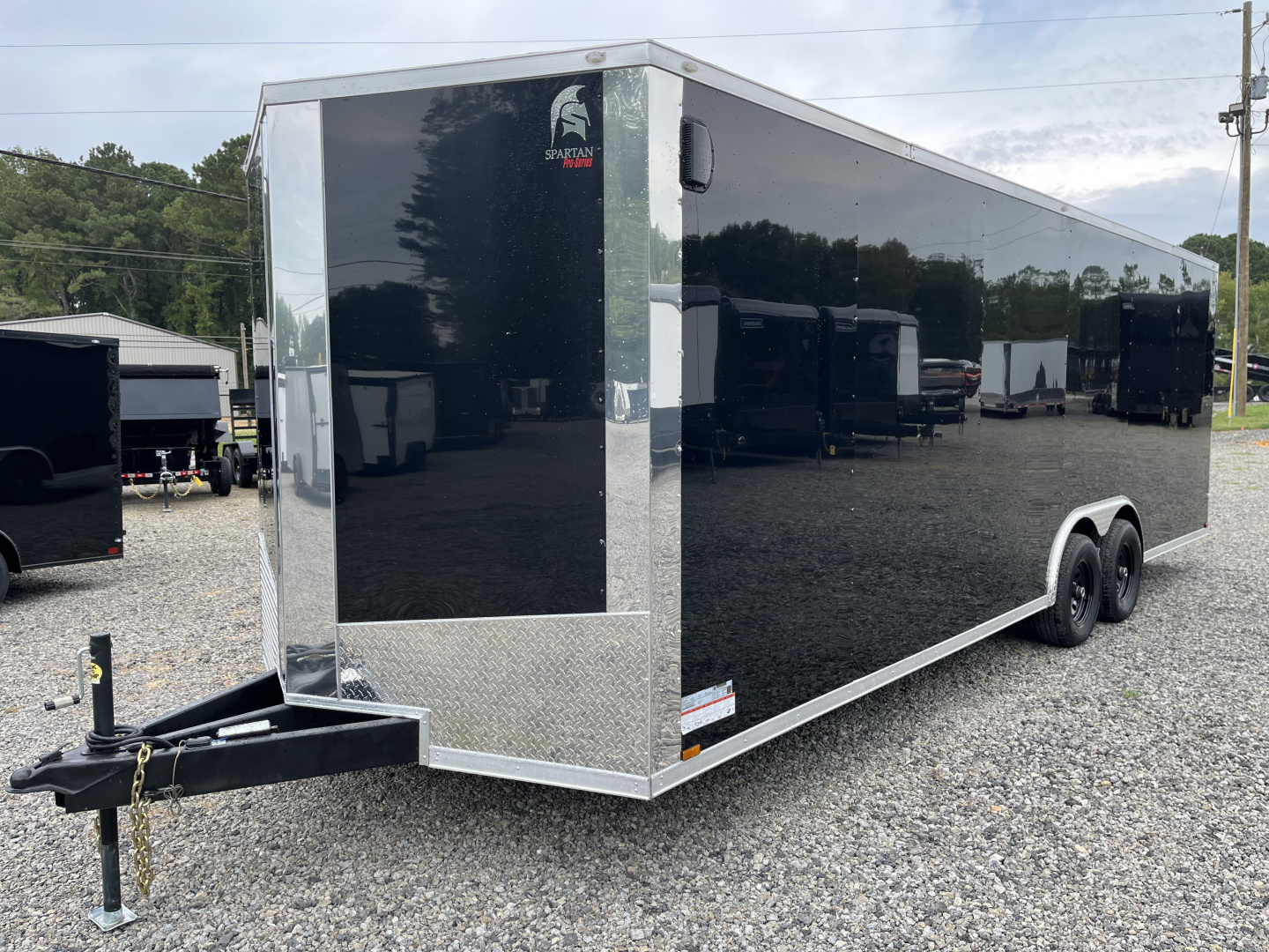 New 2026 Spartan 8.5x24 Enclosed Trailer, Black Polycor, Preferred Package, 10K GVWR, 7' Interior