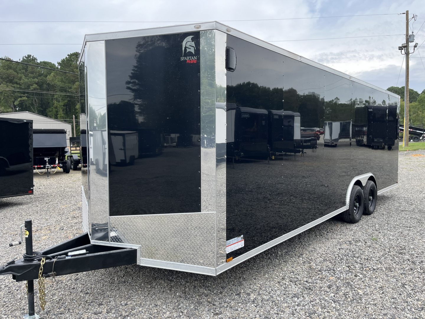 New 2026 Spartan 8.5x24 Enclosed Trailer, Black Polycor, Preferred Package, 10K GVWR, 7' Interior