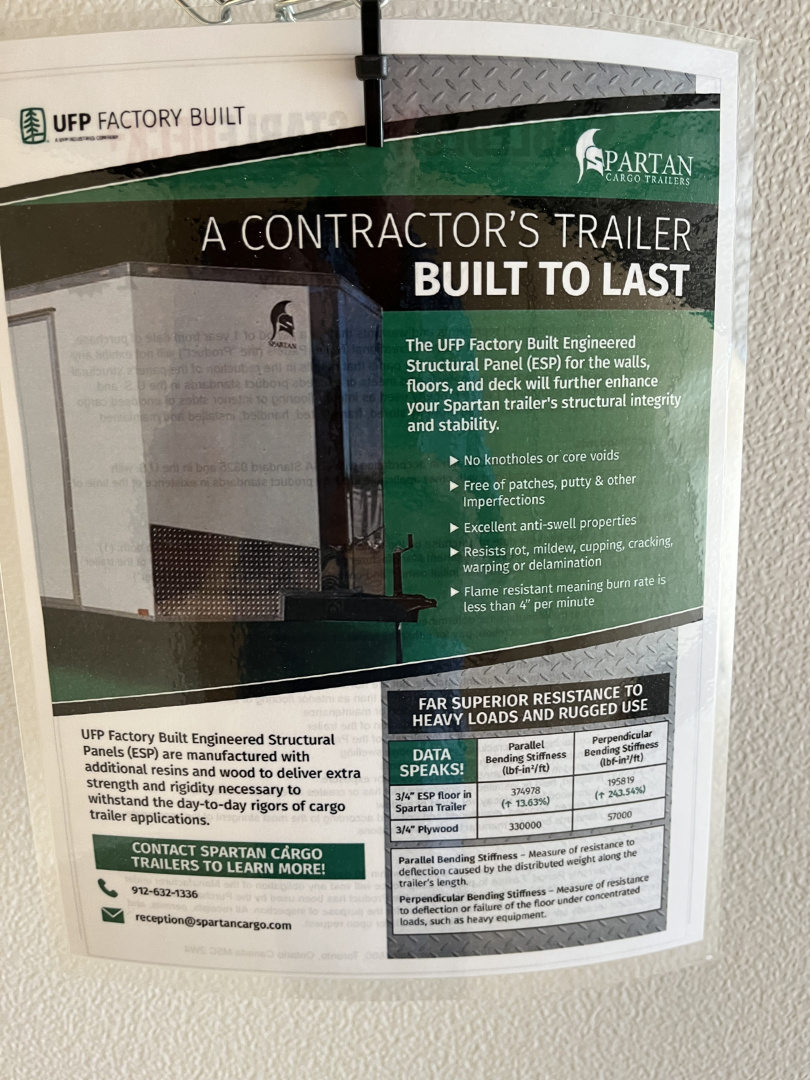 New 2026 Spartan 8.5x24 Enclosed Trailer, Black Polycor, Preferred Package, 10K GVWR, 7' Interior