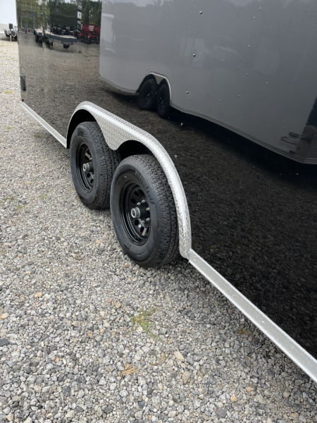 New 2026 Spartan 8.5x24 Enclosed Trailer, Black Polycor, Preferred Package, 10K GVWR, 7' Interior