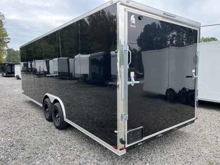 New 2026 Spartan 8.5x24 Enclosed Trailer, Black Polycor, Preferred Package, 10K GVWR, 7' Interior