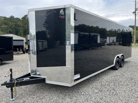 New 2026 Spartan 8.5x24 Enclosed Trailer, Black Polycor, Preferred Package, 10K GVWR, 7' Interior