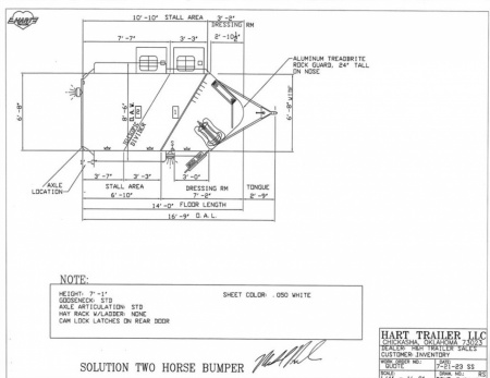 New 2024 Hart Trailer SOLUTION 2 HORSE BUMPER
