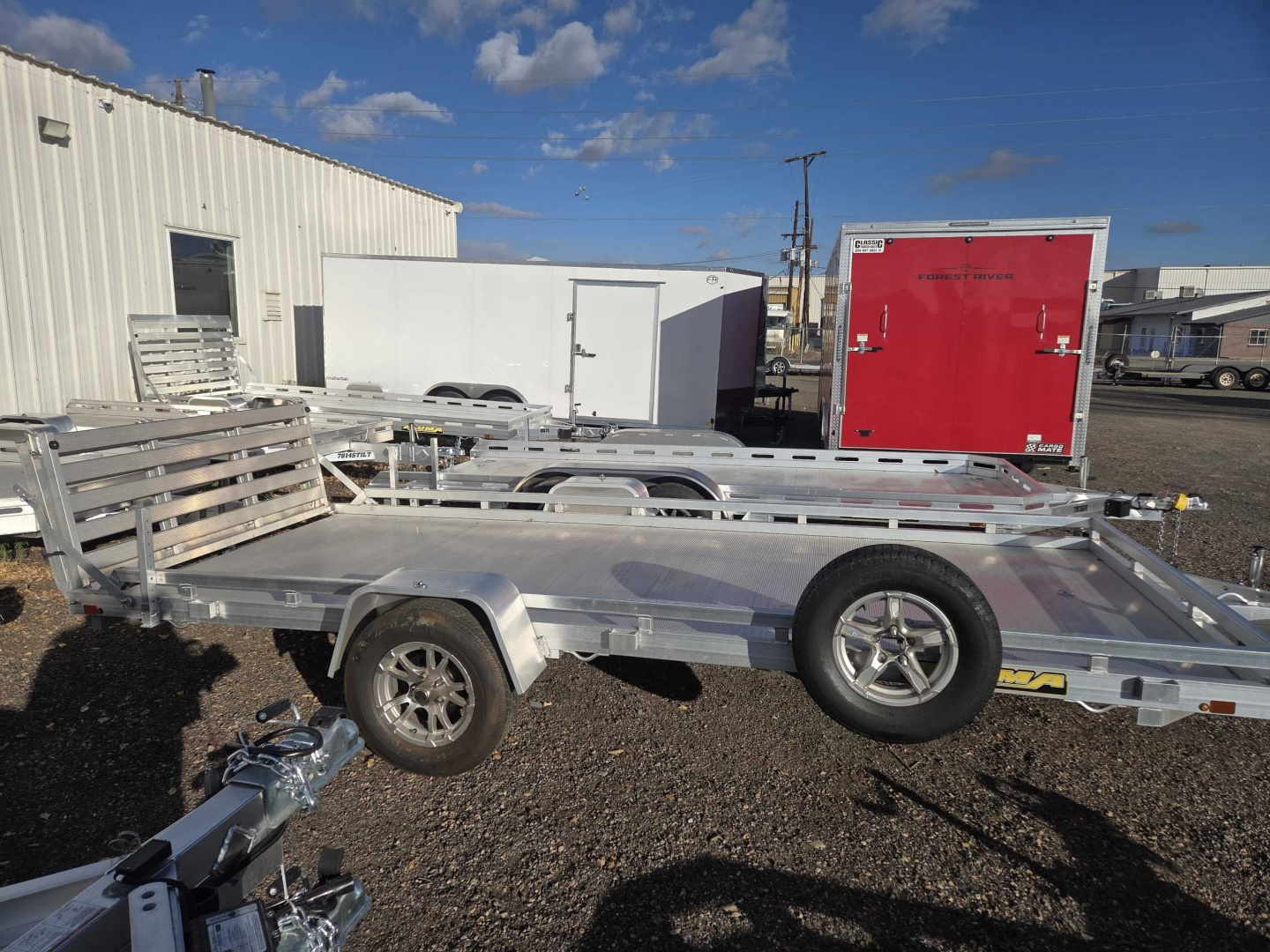 Used 2024 Aluma 7815S BT Utility Trailer