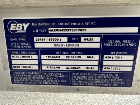 New 2026 EBY Trailers Hopper Grain Hopper