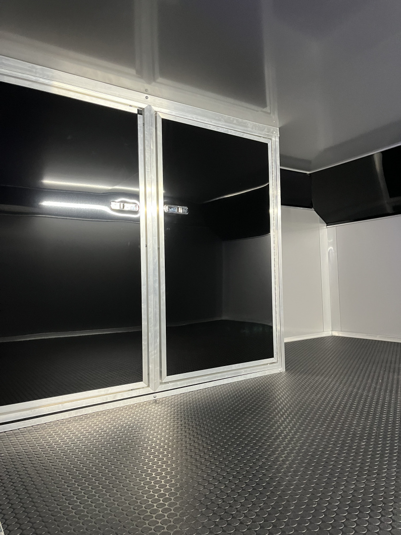 New 2026 Haulmark 44 Gooseneck Bathroom, Blackout PolyCor, 21K GVWR, Air Prep, Awning, A/C, Landing Light PKG, Hyd. Tongue Jack