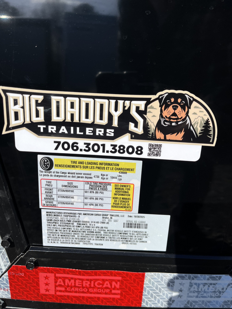 New 2026 Haulmark 44 Gooseneck Bathroom, Blackout PolyCor, 21K GVWR, Air Prep, Awning, A/C, Landing Light PKG, Hyd. Tongue Jack