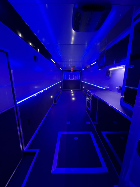 New 2026 Haulmark 44 Gooseneck Bathroom, Blackout PolyCor, 21K GVWR, Air Prep, Awning, A/C, Landing Light PKG, Hyd. Tongue Jack