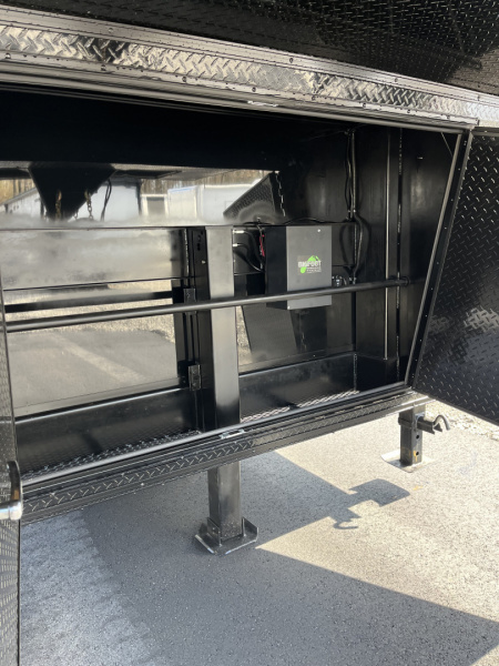 New 2026 Haulmark 44 Gooseneck Bathroom, Blackout PolyCor, 21K GVWR, Air Prep, Awning, A/C, Landing Light PKG, Hyd. Tongue Jack