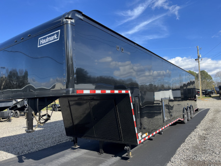New 2026 Haulmark 44 Gooseneck Bathroom, Blackout PolyCor, 21K GVWR, Air Prep, Awning, A/C, Landing Light PKG, Hyd. Tongue Jack