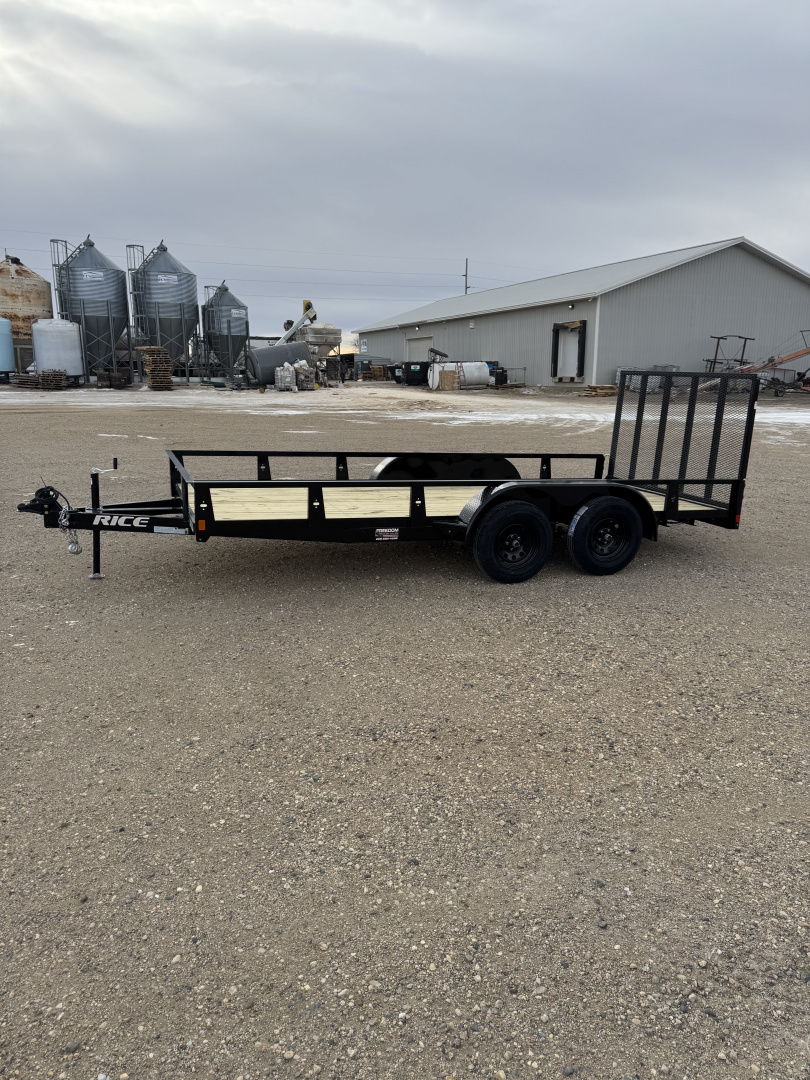 New 2026 Rice Trailers TD8216 Utility Trailer