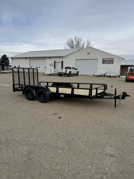 New 2026 Rice Trailers TD8216 Utility Trailer
