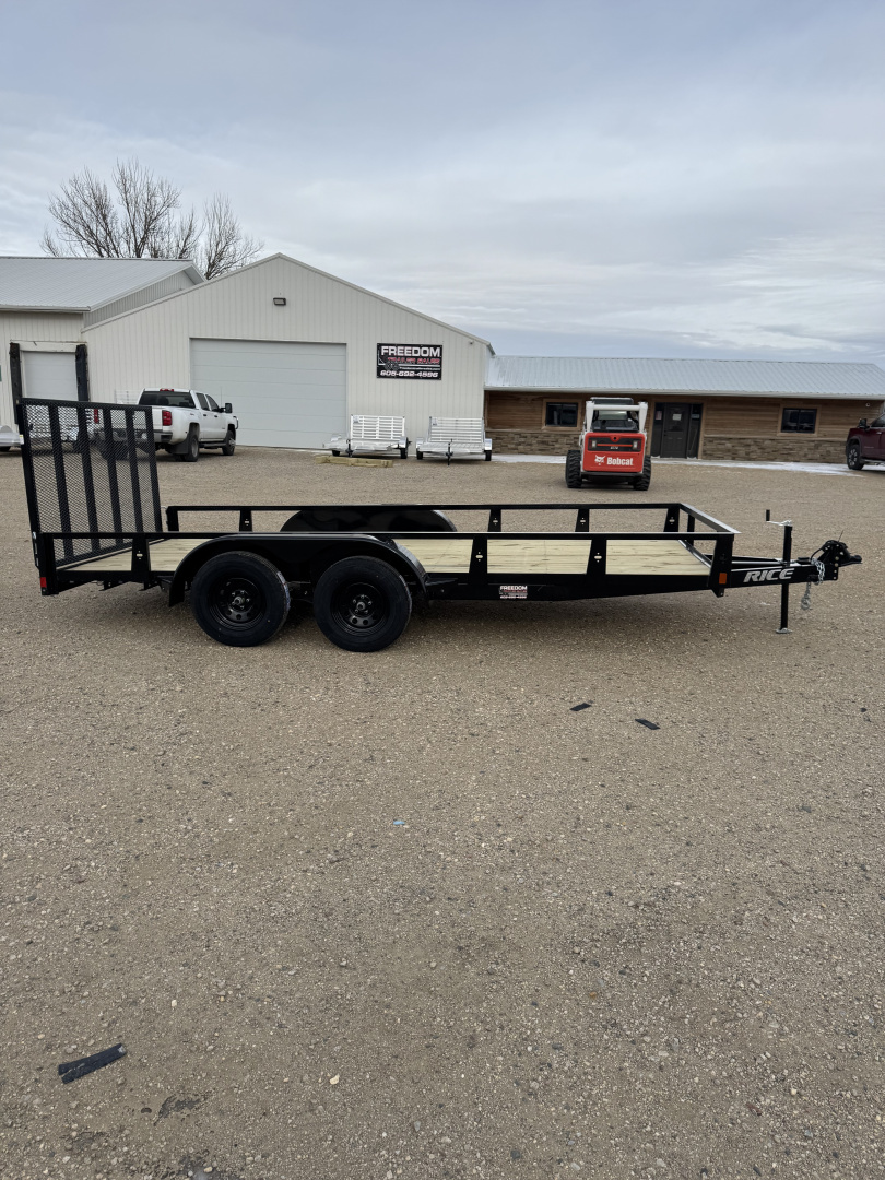 New 2026 Rice Trailers TD8216 Utility Trailer