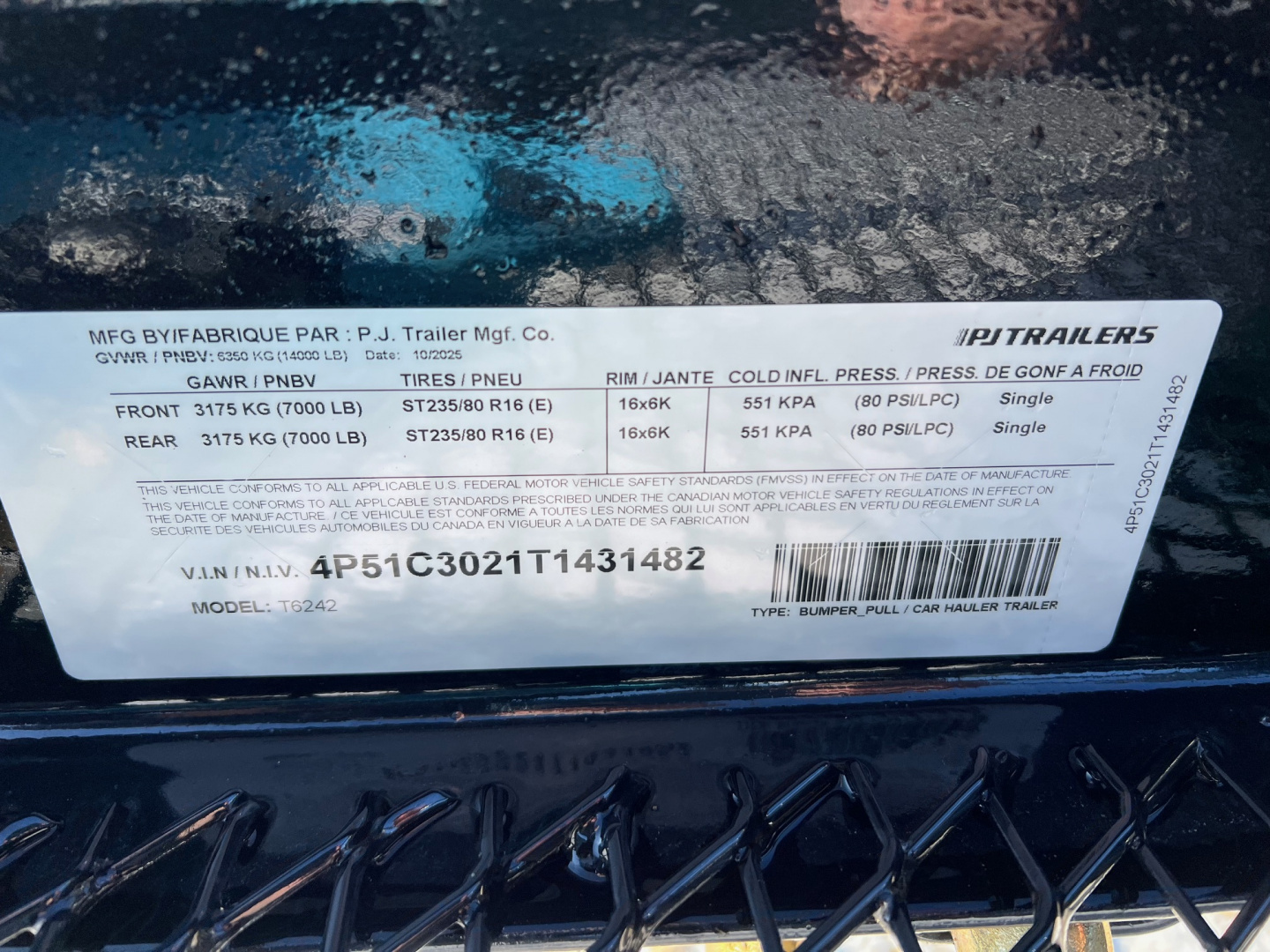 New 2026 PJ Trailers 24' T6 Tiltbed Equipment Tilt Trailer