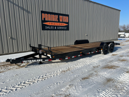 New 2026 PJ Trailers 24' T6 Tiltbed Equipment Tilt Trailer