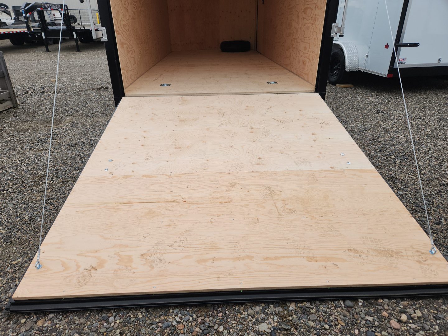 New 2026 Royal Cargo Trailers 7 X 16 +V REAR RAMP, HD 5200# AXLES Cargo / Enclosed Trailer